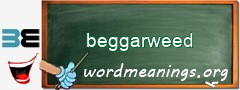 WordMeaning blackboard for beggarweed